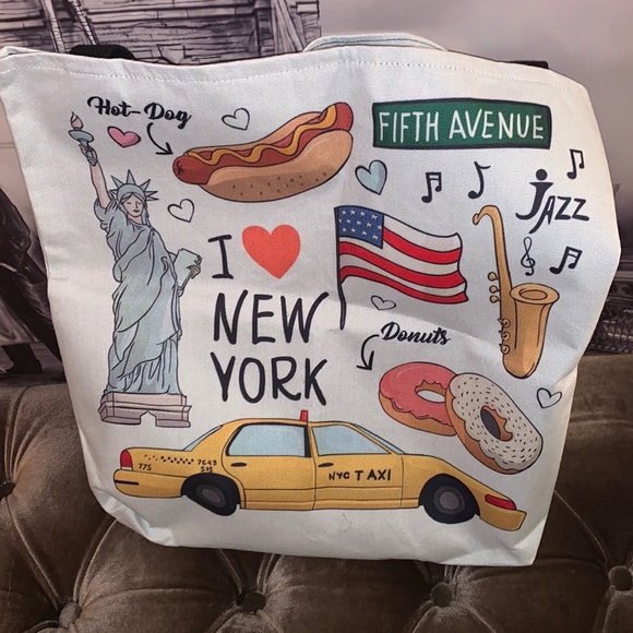 NYC Handbags - New 16x15.5 Rare find double sided NYC satchel🥳🥳❌